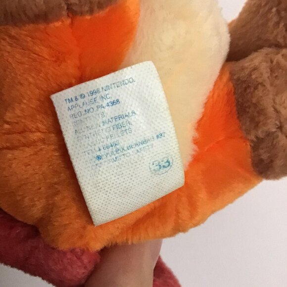 Nintendo Applause Vulpix Bean Bag Plush 6" Vtg Vintage 90s 1998 - Picture 5 of 9